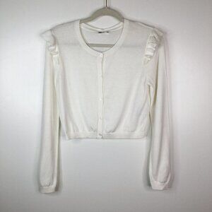 Epic Threads White Cardigan XL Flow Holiday Ivory